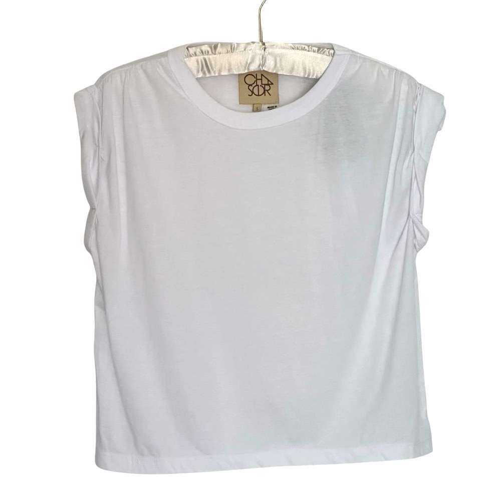 NEW‎ Chaser White rolled Sleeve Muscle Tee Size Small